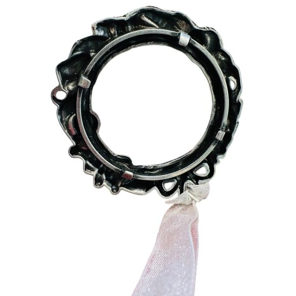 Gloria Duchin Pewter First Christmas Baby Keepsake Ornament With White Ribbon - Picture 6 of 6